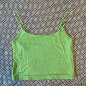 green ps basics crop top